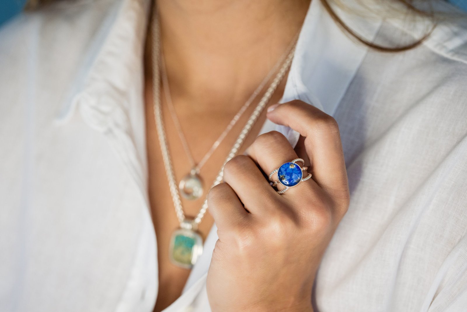 Artful Bracelets's round boho ring.