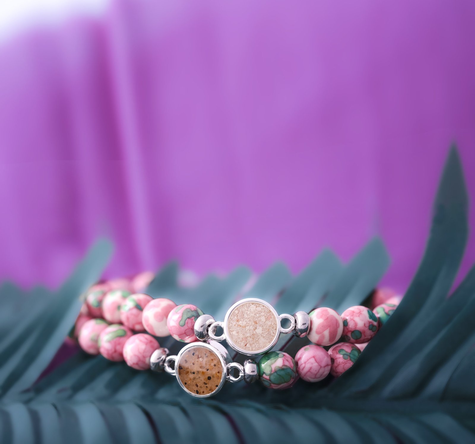 Rain Flower Jade beaded bracelet is the perfect bracelet for your summer jewelry wishlist.