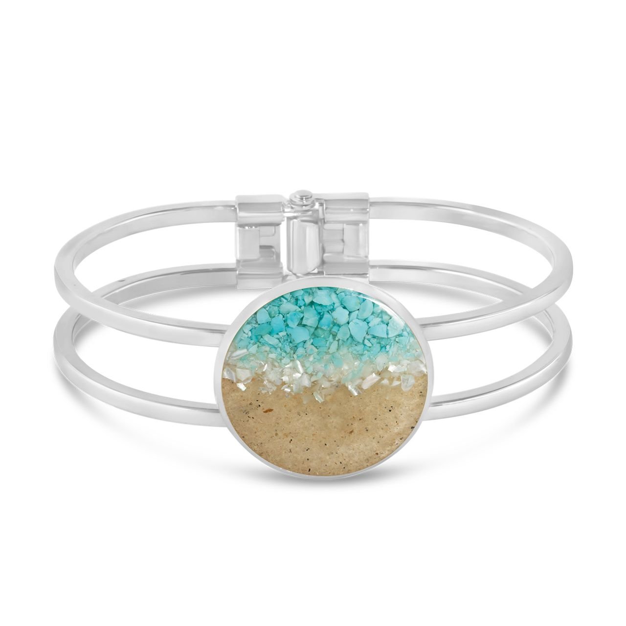 Product shot of the Marina Bracelet with Ocean Gradient for Artful Bracelets's Mother's Day Gift Guide