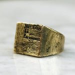 NOTHING IS PERMANENT RING | BRASS