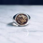 JAGUAR RING | 925 STERLING SILVER W/BRASS EMBLEM